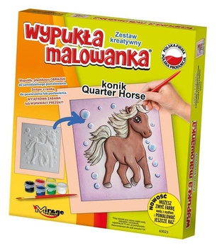 Konik Quarter Horse- wypukła malowanka 63023