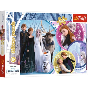 PUZZLE 100 Glitter W blasku miłości Frozen 2  14817
