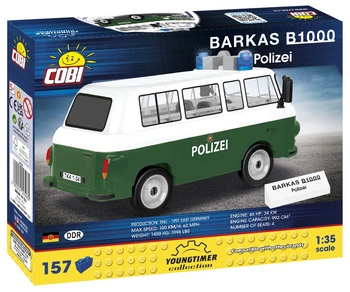 COBI CARS Youngtimer Barkas B1000 Polizei 157 klocków 24596 24596