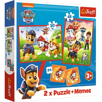 Puzzle  2w1+memos Psia ekipa w akcji /Viacom  93337