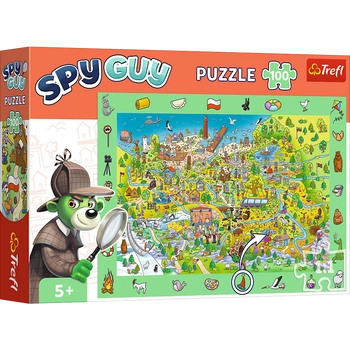 Puzzle 100 elementów Obserwacyjne Spy Guy - Polska  15596