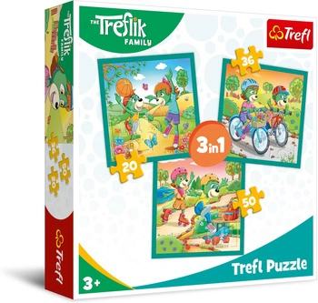 Puzzle 3w1 Poznaj Trefliki 34872