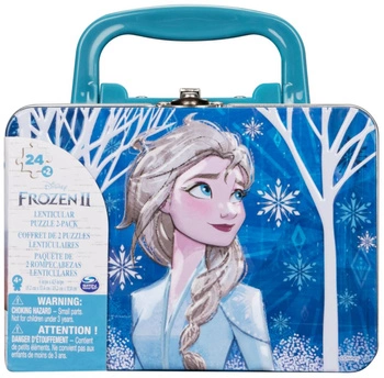 Frozen 2 puzzle 2x24 z metalową walizką 6052989 6052989