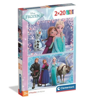 Puzzle 2x20 Super Kolor Kraina Lodu 24825
