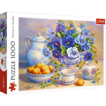 Puzzle 1000 elementów Niebieski bukiet 10466