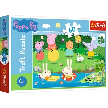Świnka Peppa PUZZLE 60 Wakacyjna zabawa Świnka Peppa   17326