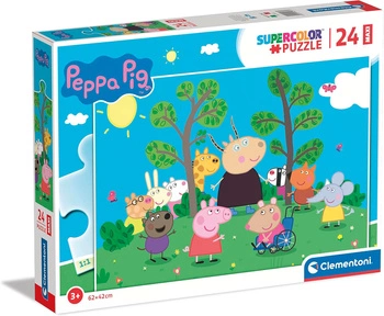 Puzzle 24 maxi Super Kolor Świnka Peppa  24237