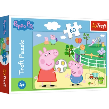 PUZZLE 60 Zabawy w gronie przyjaciół Świnka Peppa 17356 17356