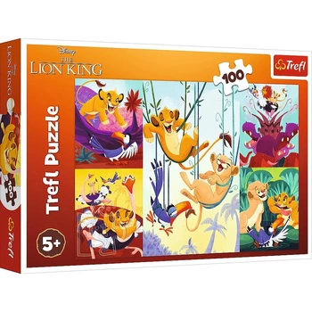 Puzzle 100 Dzielny Król Lew  16478