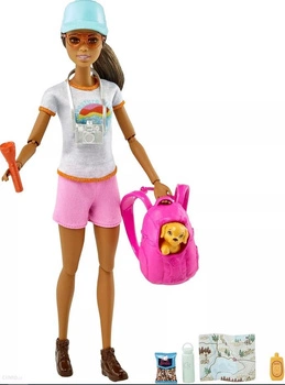 Barbie Podróżniczka z plecakiem GRN66