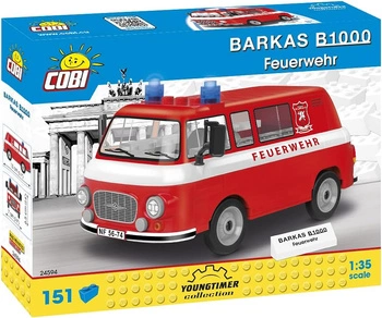 CARS Barkas B1000 Straż pożarna 150 klocków 24594