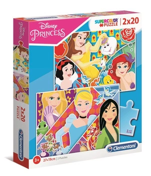 Puzzle 2x20 Super Kolor Princess  24766