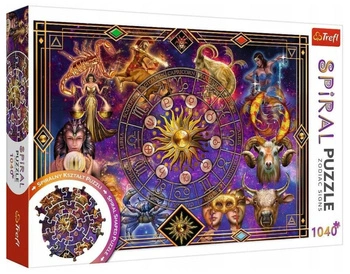 PUZZLE 1040 Spiral Puzzle Znaki zoodiaku  40015