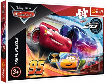 PUZZLE MAXI 24 Niech wygra najlepszy - Auta 3 14264