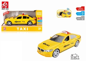 Auto taxi w pudełku światło i dźwięk RJ3371