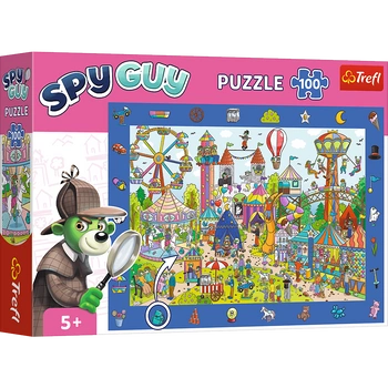 Puzzle 100 elementów Obserwacyjne Spy Guy Wesołe miasteczko 15592
