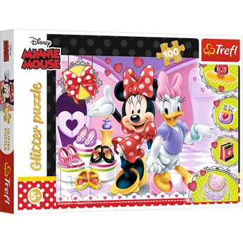 PUZZLE 100 Glitter Minnie i błyskotki 14820 14820