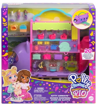 Polly Pocket zestaw samolot Kotolot HWP19