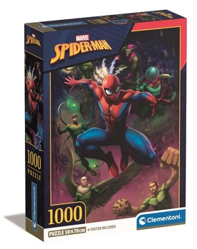 Clementoni puzzle 1000 elementów Compact Spiderman 39768