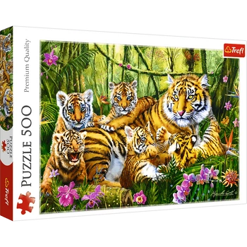 PUZZLE 500 Rodzina tygrysów 37350 37350