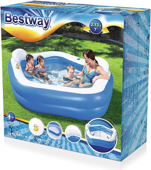 BESTWAY Basen dmuchany SPA 213x207x69 cm B54153 - Relaks w Twoim Ogrodzie