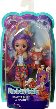 Barbie ENCHANTIMALS lalka + zwierzątko DVH87/FXM75