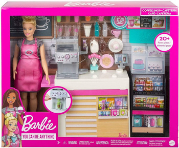 Barbie Kawiarenka zestaw + lalka GMW03