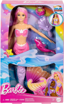 Barbie Malibu Syrenka Zmiana koloru HRP97