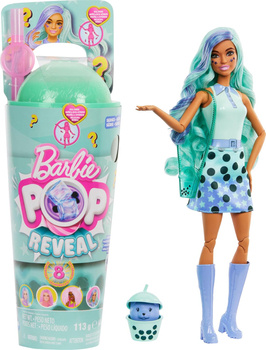 Barbie Pop Reveal lalka Zielona herbata - Bubble Tea HTJ21