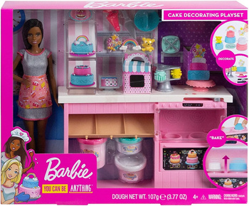 Barbie Pracownia wypieków zestaw + lalka GFP59