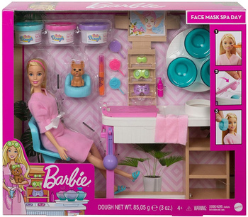 Barbie salon SPA maseczka na twarz zestaw GJR84 GJR84