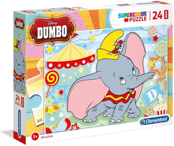 CLEMENTONI Puzzle 24 maxi Dumbo Super kolor 28501