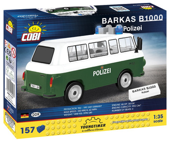 COBI CARS Youngtimer Barkas B1000 Polizei 157 klocków 24596