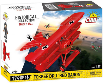 COBI GREAT WAR Fokker DR.1 RedBaron 174kl 2986