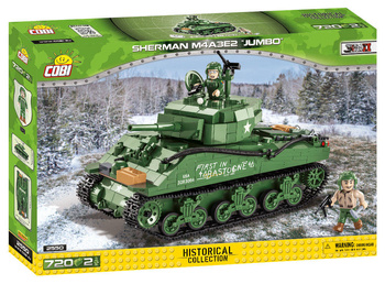 COBI HC WWII Sherman M4AE2 Jumbo 2 figurki 720 klocki 2550