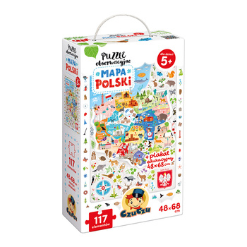 CZUCZU Puzzle Obserwacyjne Mapa Polski dla Dzieci 90968