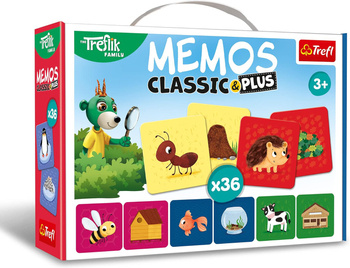 Gra Memos Classic and plus:Zwierzęta i ich domki 02333