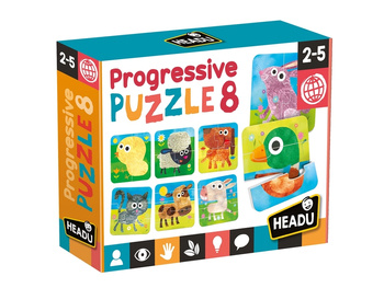 HEADU Puzzle progresywne wiek 2-5