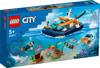 LEGO CITY Łódź do nurkowania badacza  60377