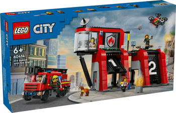 LEGO CITY Remiza strażacka z wozem strażackim 60414