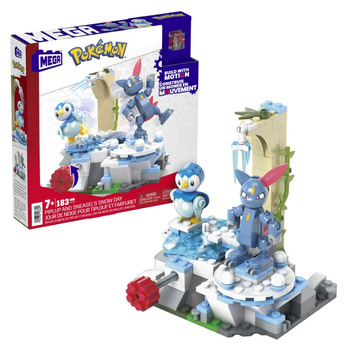 Mega Construx Pokemon Śnieżny dzień Piplup i Sneasel HKT20