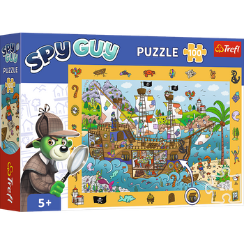 Puzzle 100 elementów Obserwacyjne Spy Guy - Statek Piracki 15594