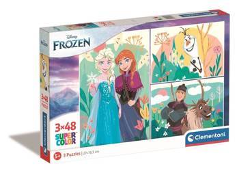 Puzzle 3x48 SuperKolor Disney Fozen