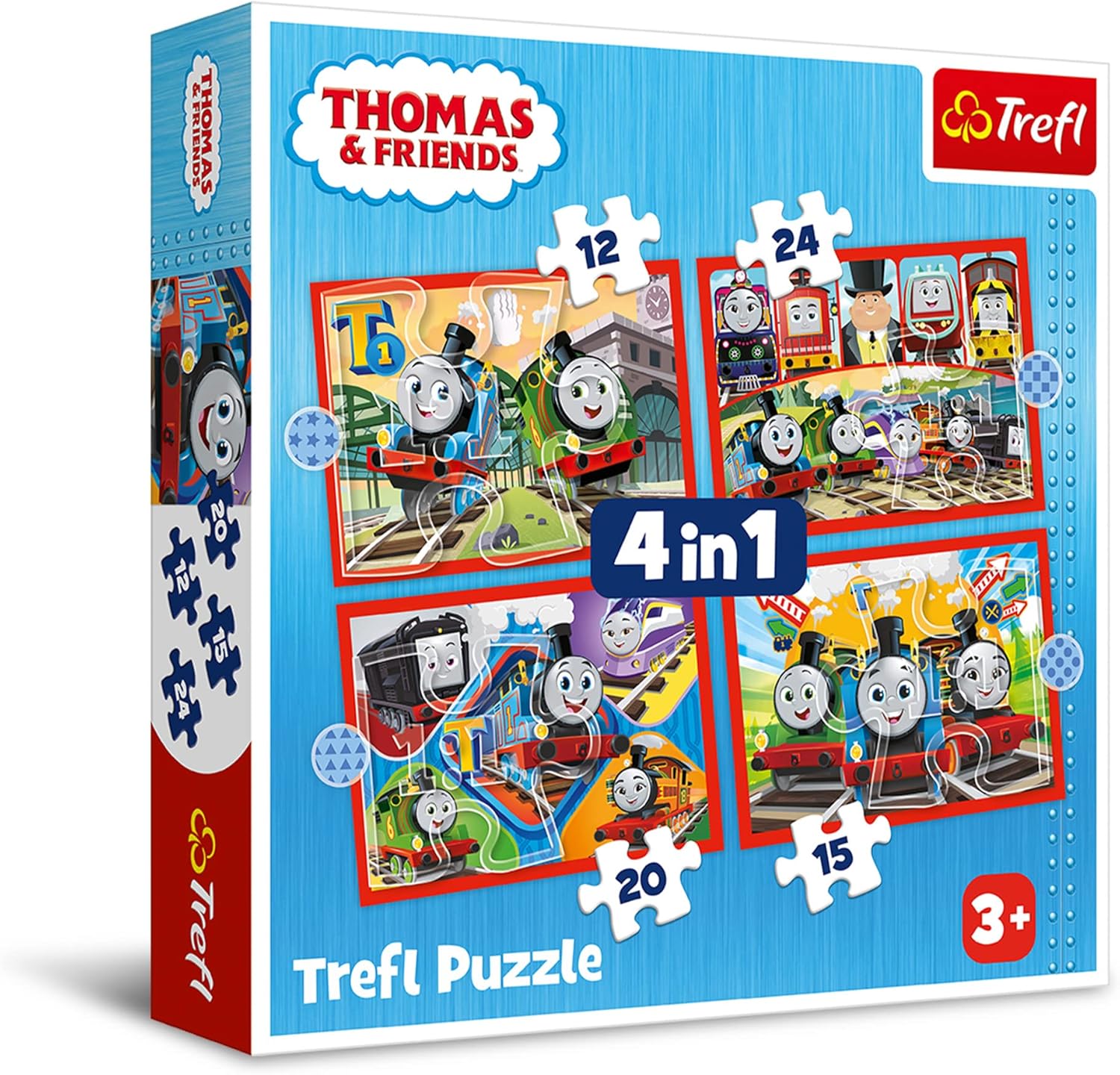 Puzzle 4w1 Odjazdowy Tomek , Thomas and Friends  34619