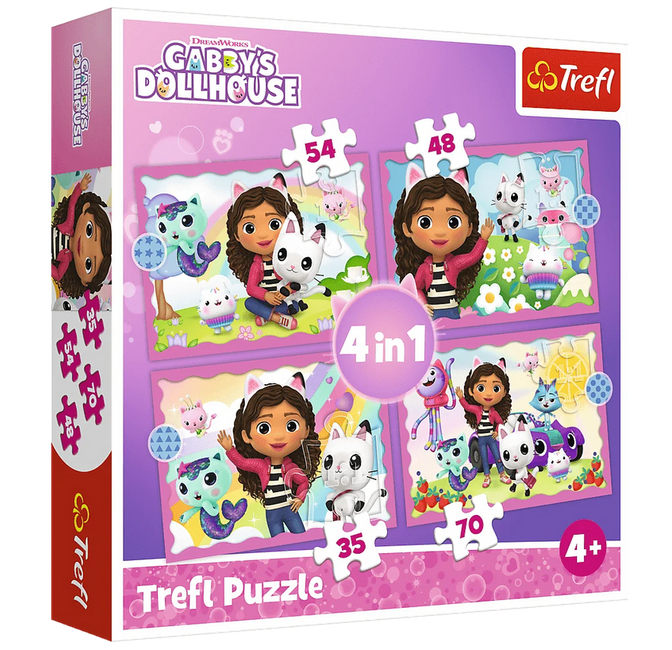 Puzzle 4w1 Przygody Gabi  34620