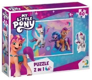 Puzzle 60 elementów My Little Pony z figurkami DOB5826