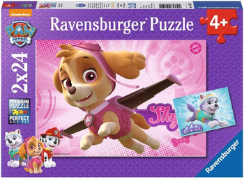 RAVENSBURGER Puzzle Psi Patrol Skye/Everest 2x24 091522