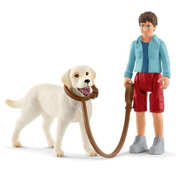 Schleich spacer z Labrador Retriverem 42478