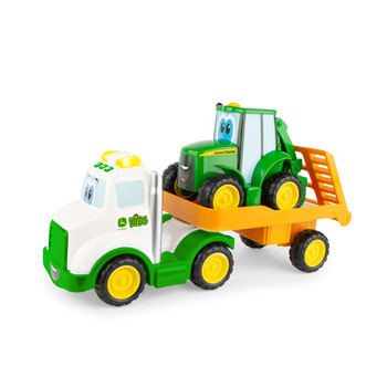 TOMY John Deere Laweta z Johnym z dźwiękiem 47207