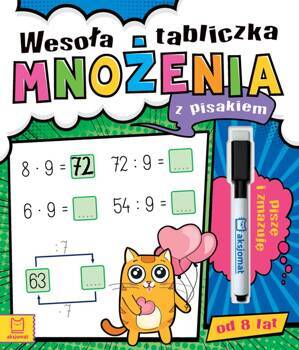 Wesoła tabliczka mnożenia z pisakiem. Piszę i zmazuję od 8 lat